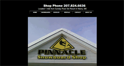 Desktop Screenshot of pinnaclesnowboardshop.com